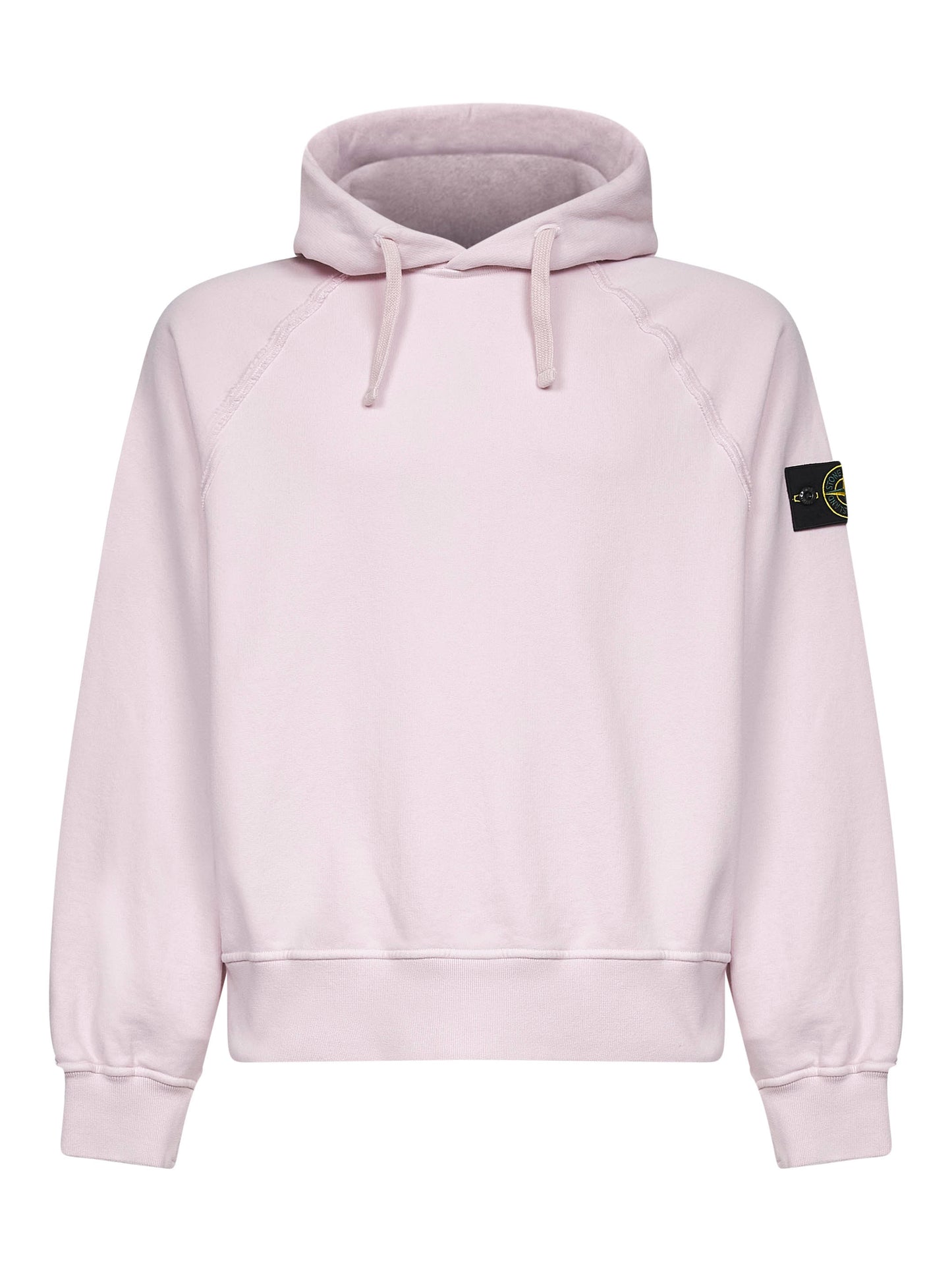 Pink brushed organic cotton hoodie