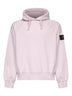 Pink brushed organic cotton hoodie