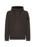 Lead grey brushed organic cotton hoodie