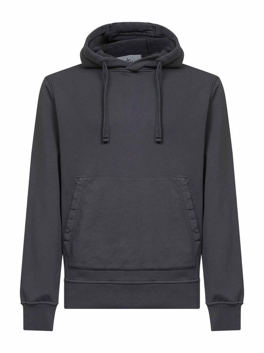 Grey organic cotton hoodie