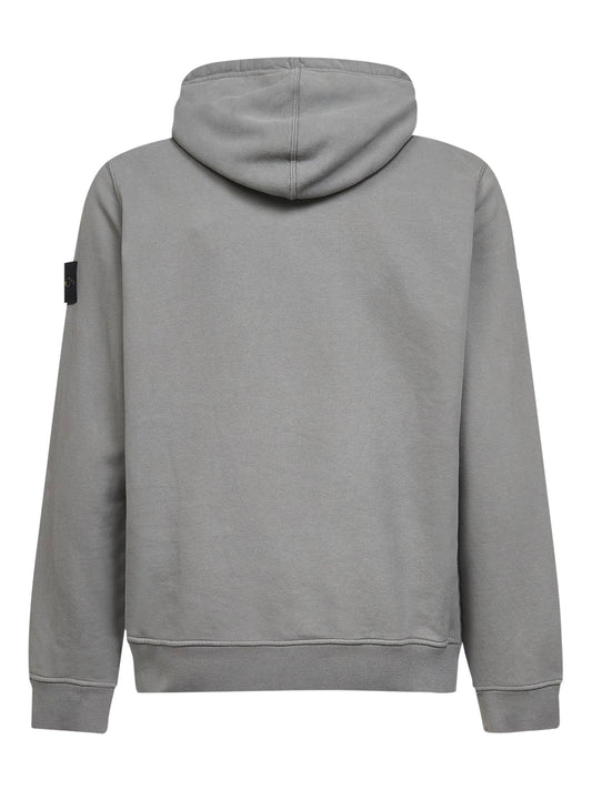 Grey zip-up hoodie