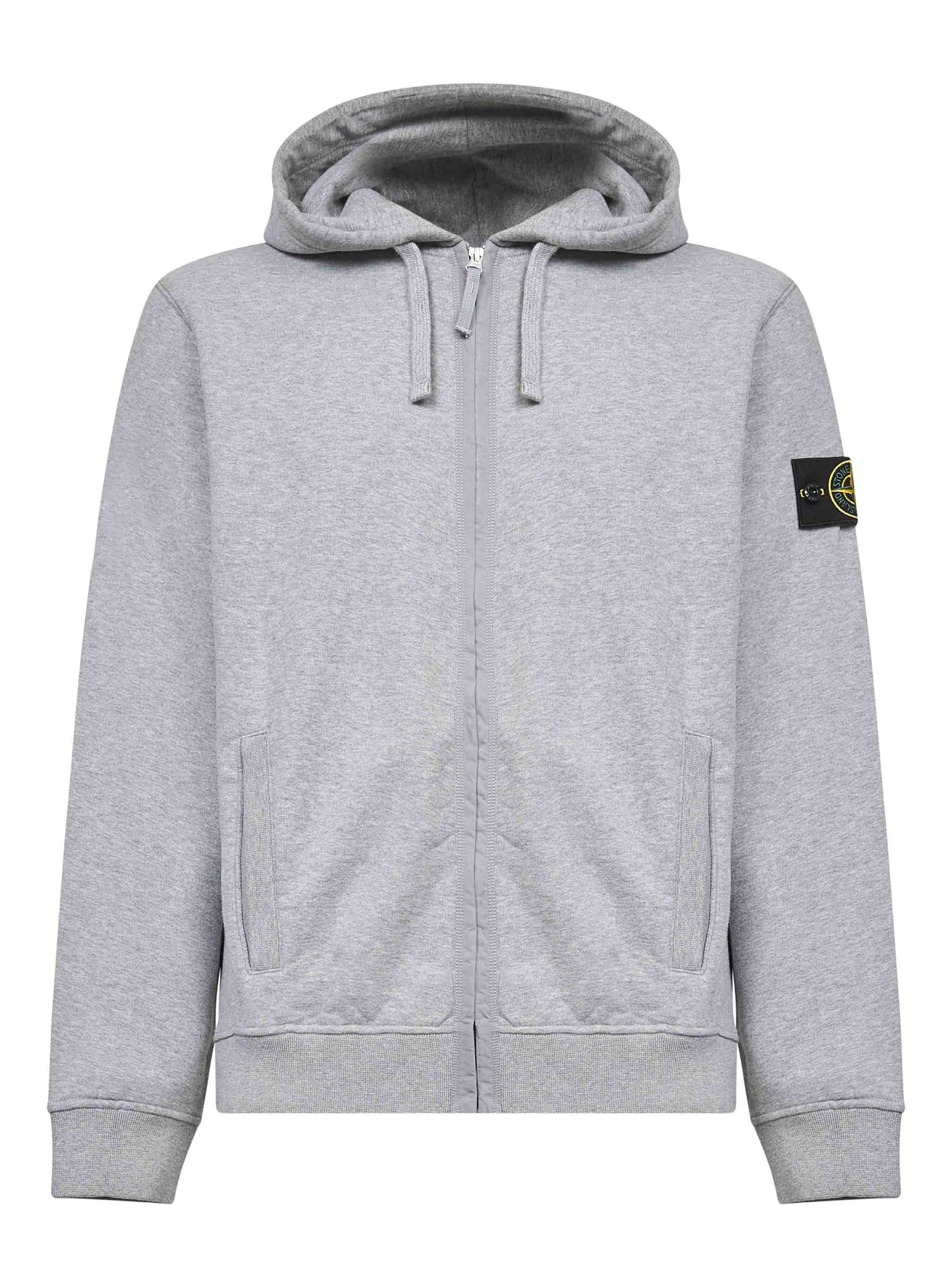 Grey zip-up hoodie