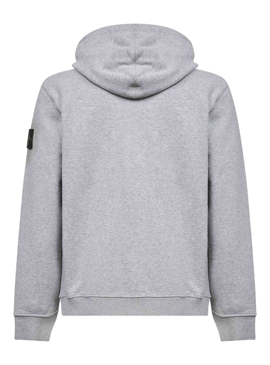 Grey zip-up hoodie