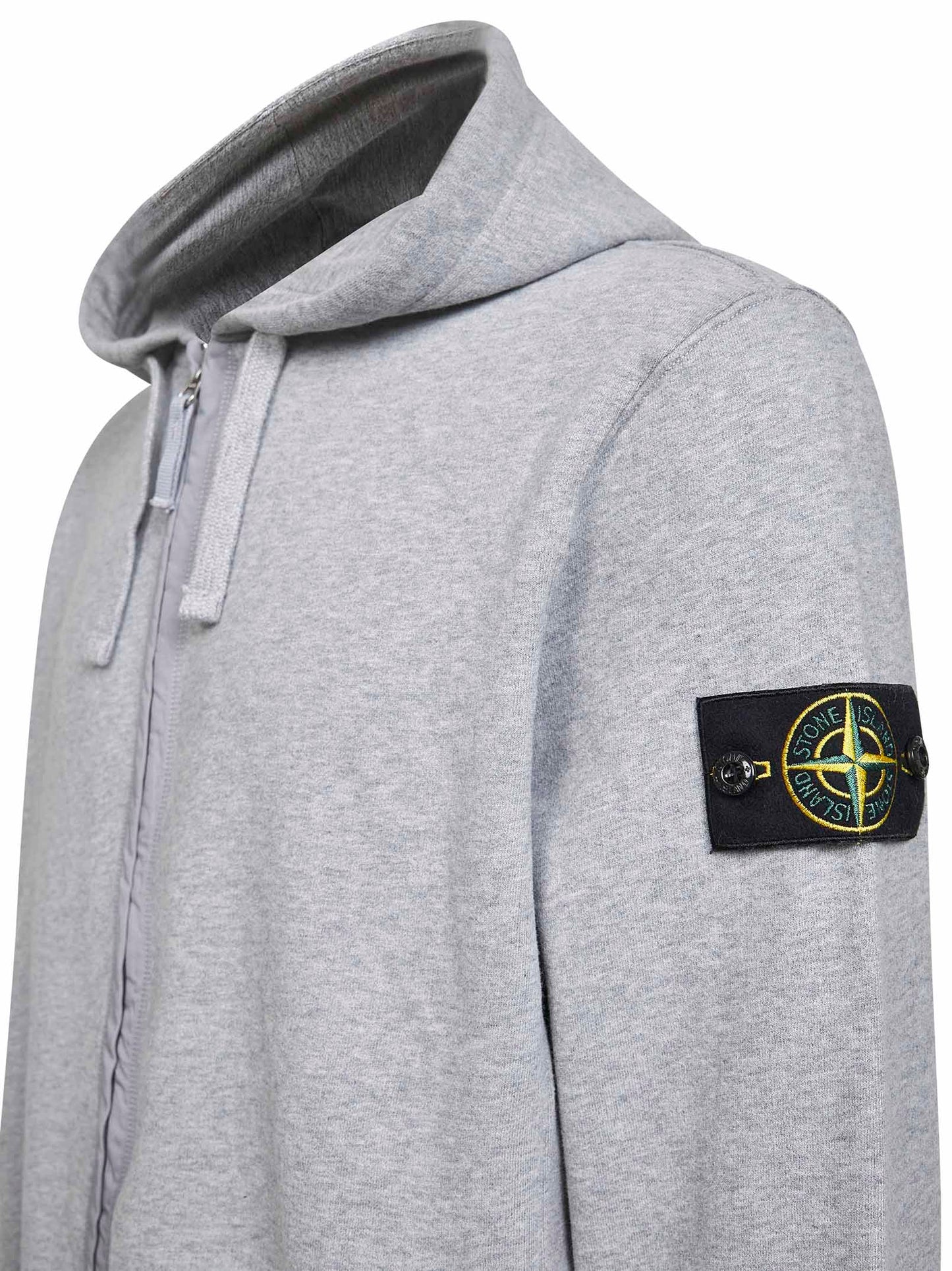 Grey zip-up hoodie