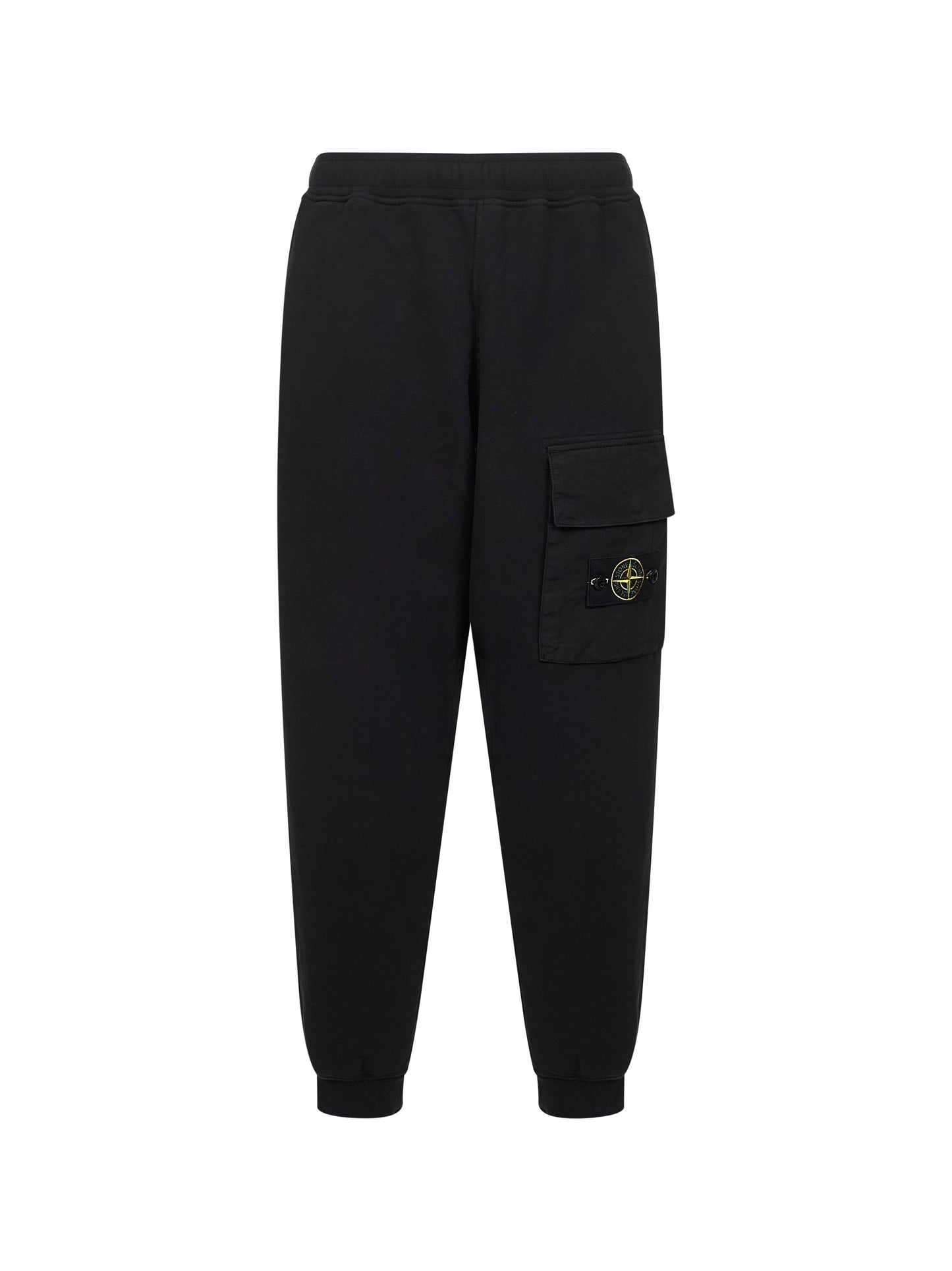 Pantaloni jogger in felpa di cotone nero