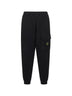 Pantaloni jogger in felpa di cotone nero