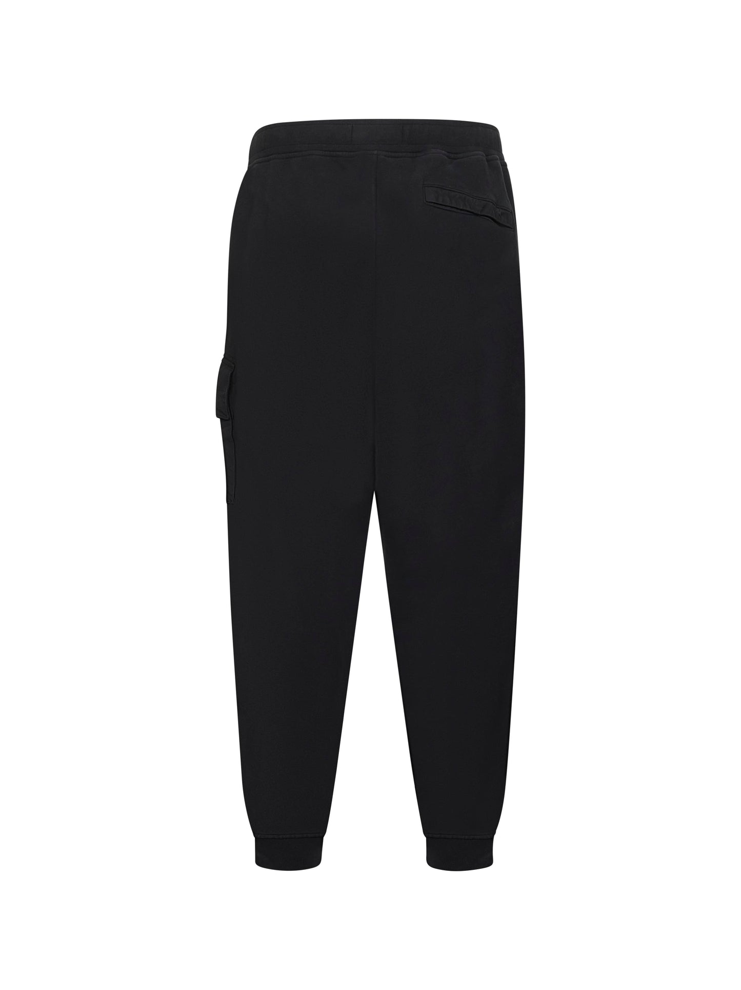 Pantaloni jogger in felpa di cotone nero