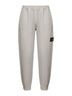 Grey brushed organic cotton fleece joggers