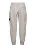 Grey brushed organic cotton fleece joggers