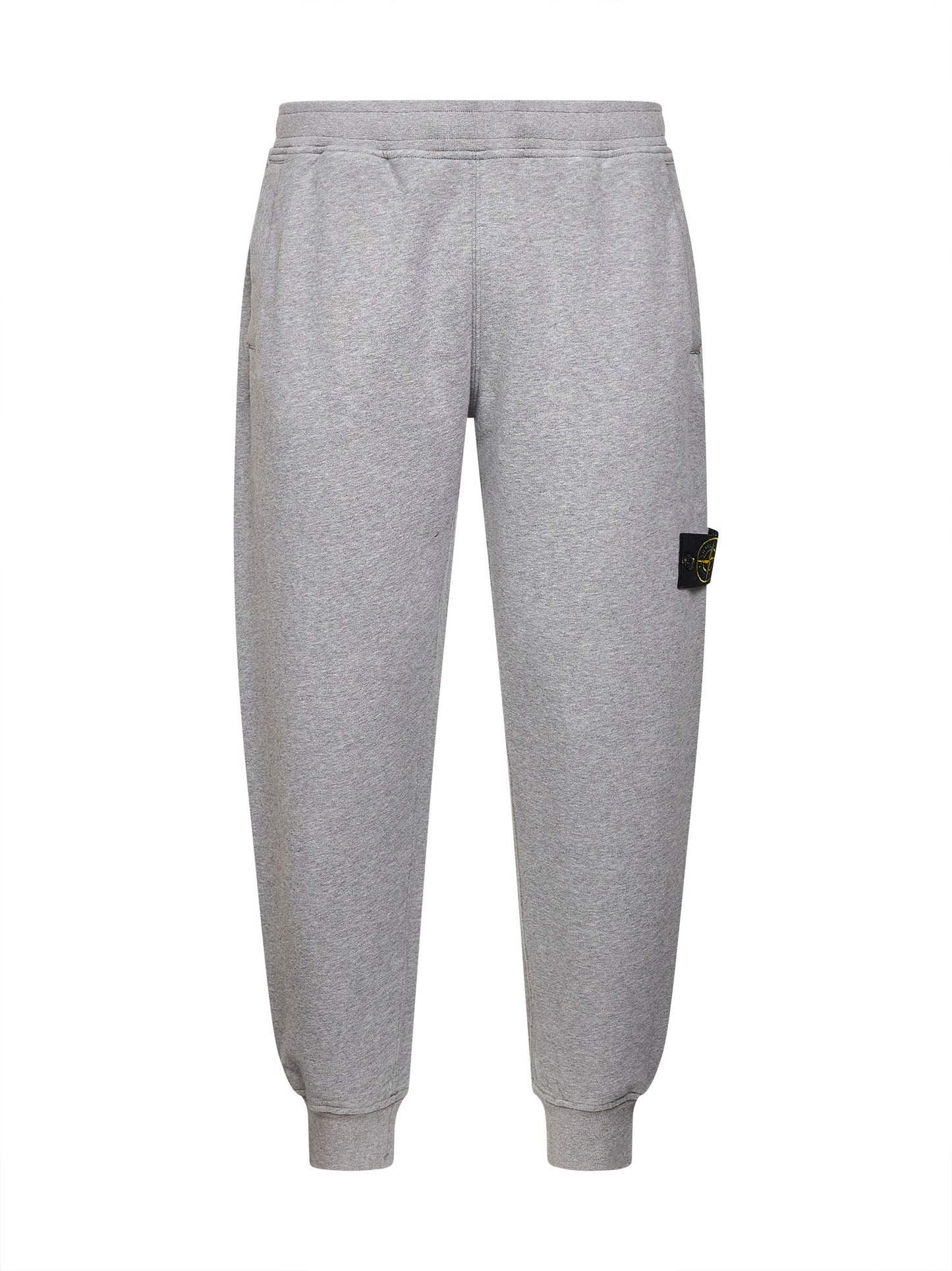 Pantaloni jogger in felpa di cotone biologico garzato grigio