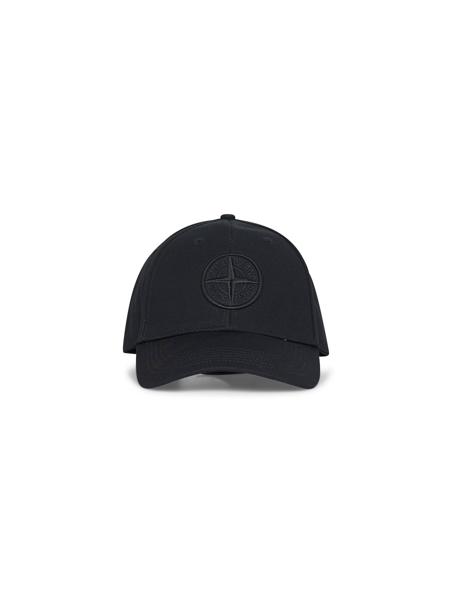 Black cotton rep logo baseball cap