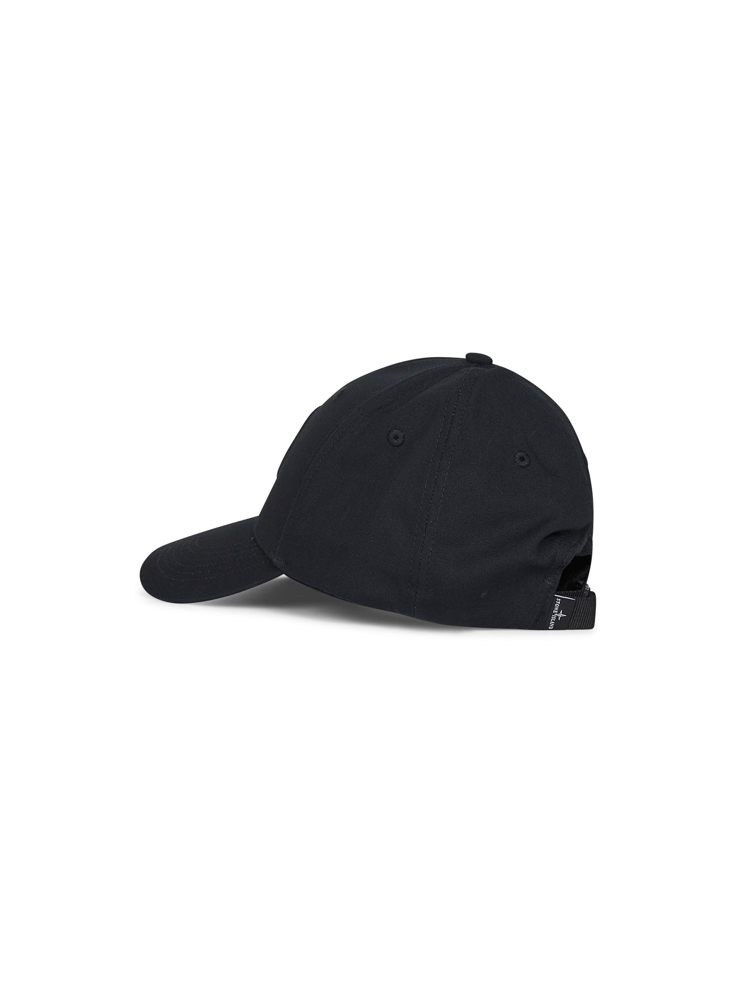Black cotton rep logo baseball cap