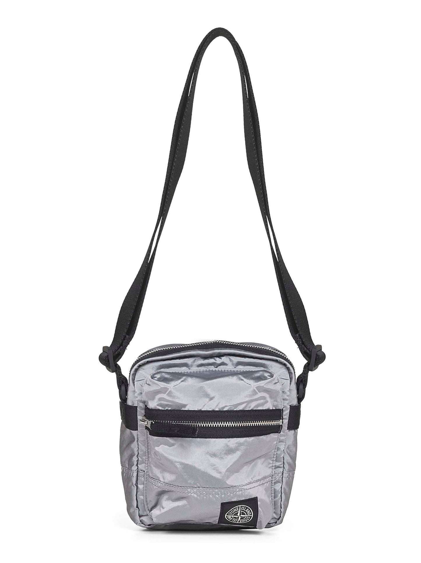 Grey crossbody pouch bag