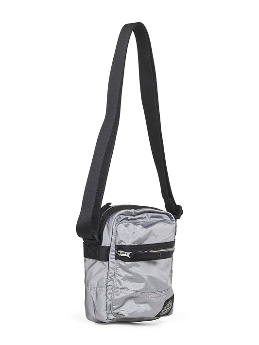 Grey crossbody pouch bag