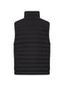 Black stretch nylon padded vest