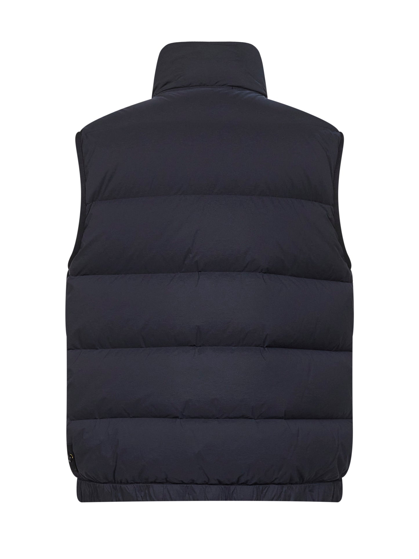 Blue lightweight stretch nylon fabric padded vest