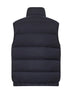 Blue lightweight stretch nylon fabric padded vest