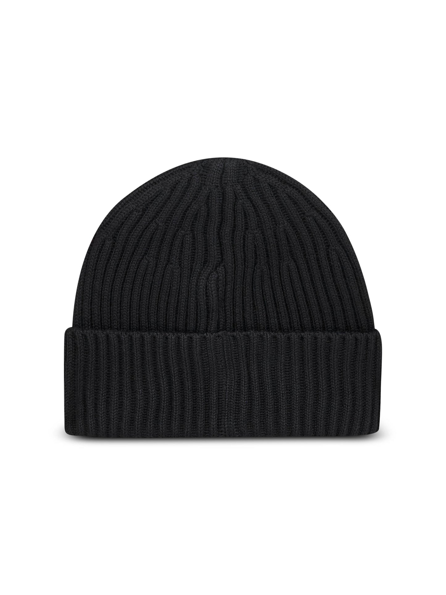 Black RWS ribbed wool beanie