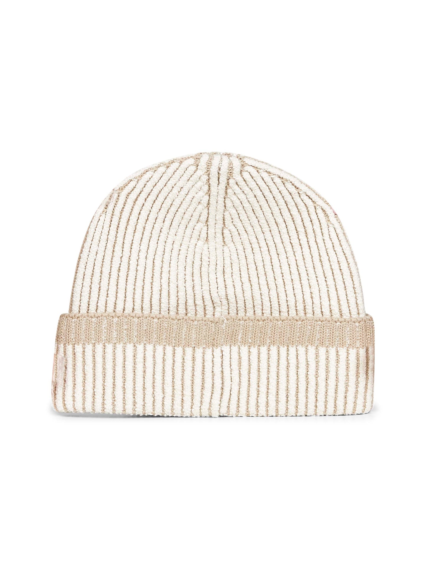 Benaie in misto lana a costine vanisé beige