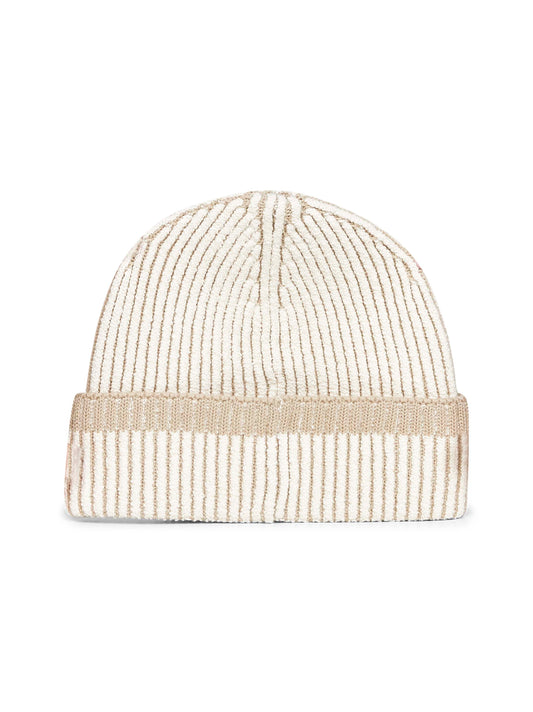 Benaie in misto lana a costine vanisé beige