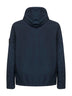 Blue cotton hooded field jacket