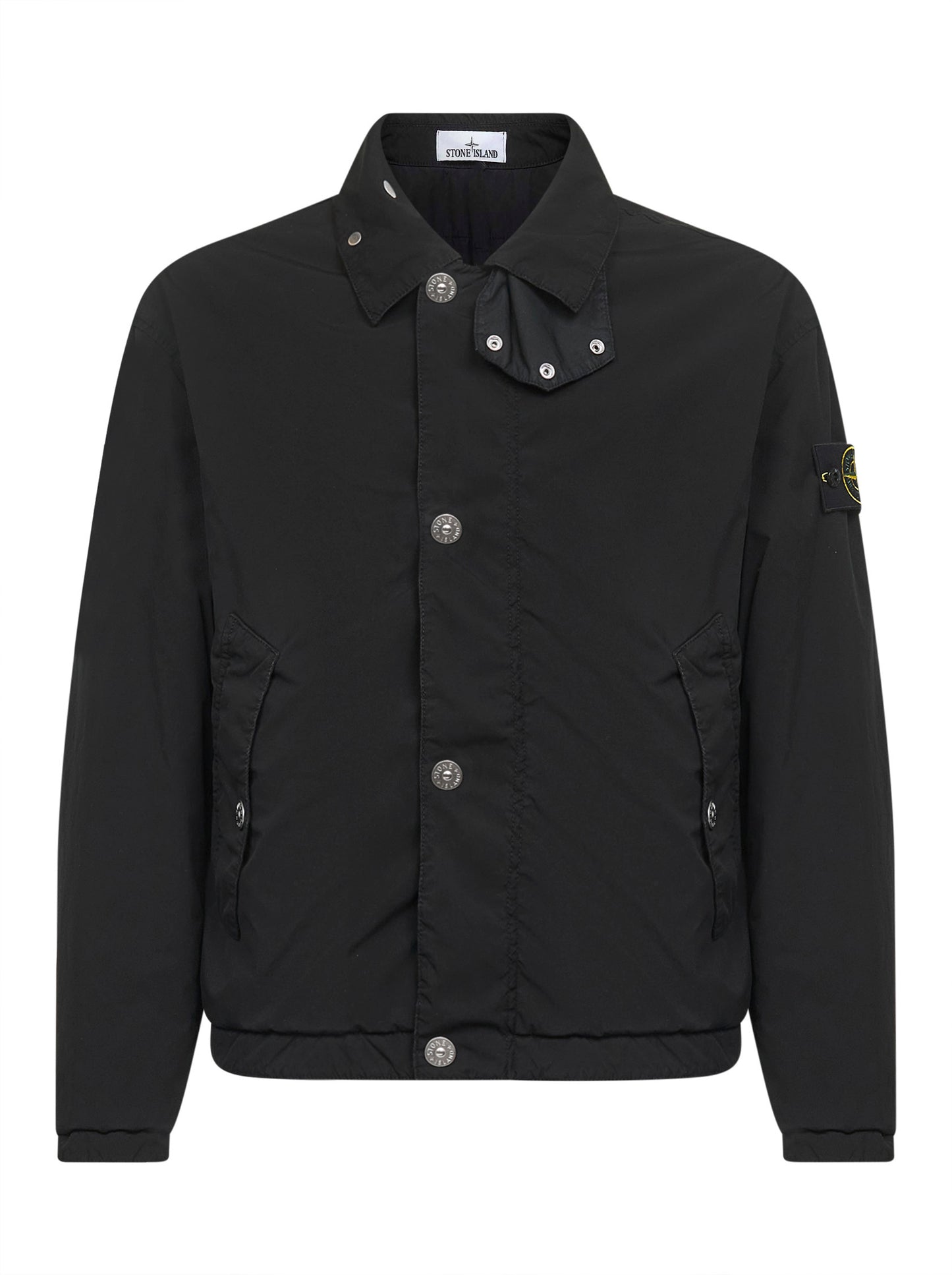Black lightweight canvas coach jacket