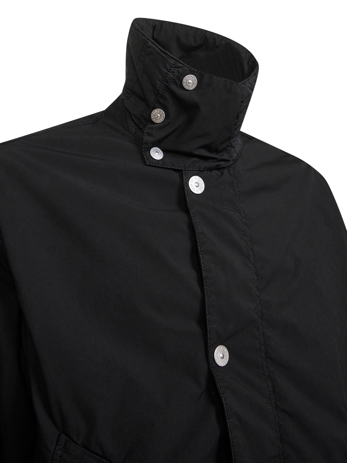 Black lightweight canvas coach jacket