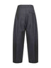 Pantaloni Acuna in lana grigio melange