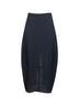Blue twill Beni midi skirt