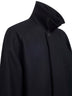 Blue Melton wool blend Cabo coat