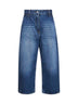 Blue denim Chalco cropped jeans
