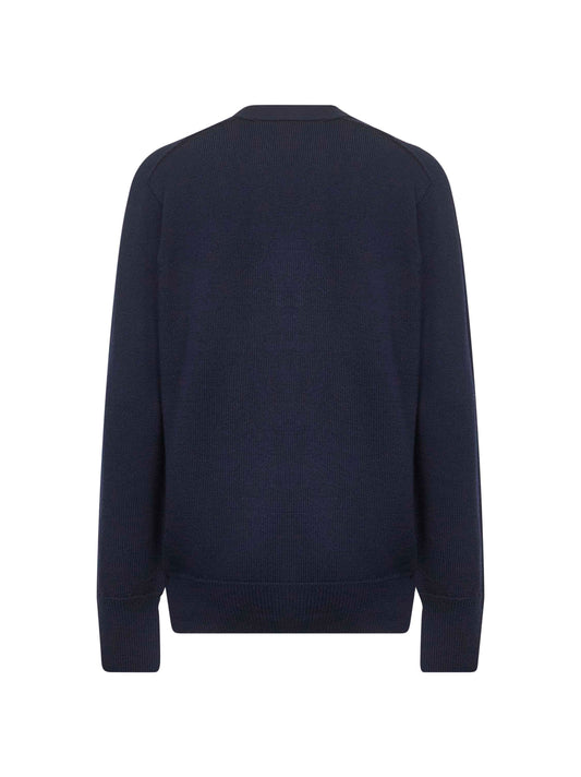 Blue extra fine merino wool Conan cardigan