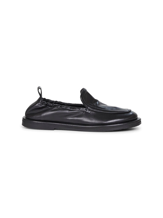 Black nappa leather Donovan loafers