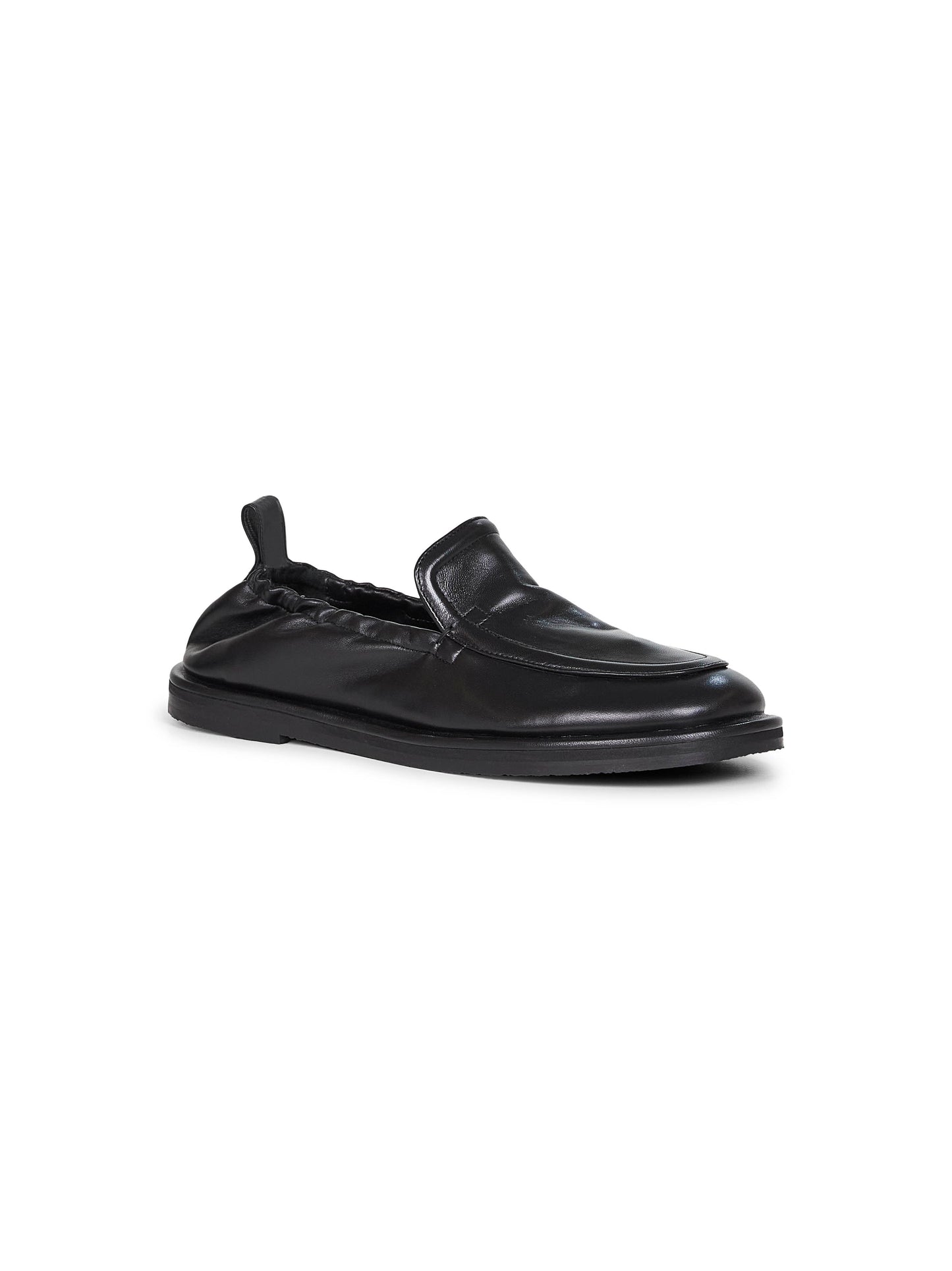 Black nappa leather Donovan loafers