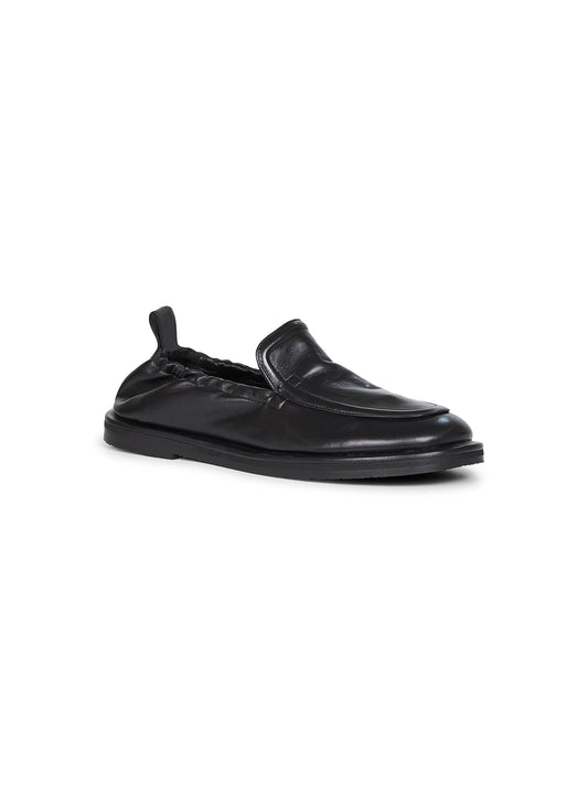 Black nappa leather Donovan loafers