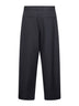 Grey technical wool Line double-pleat trousers