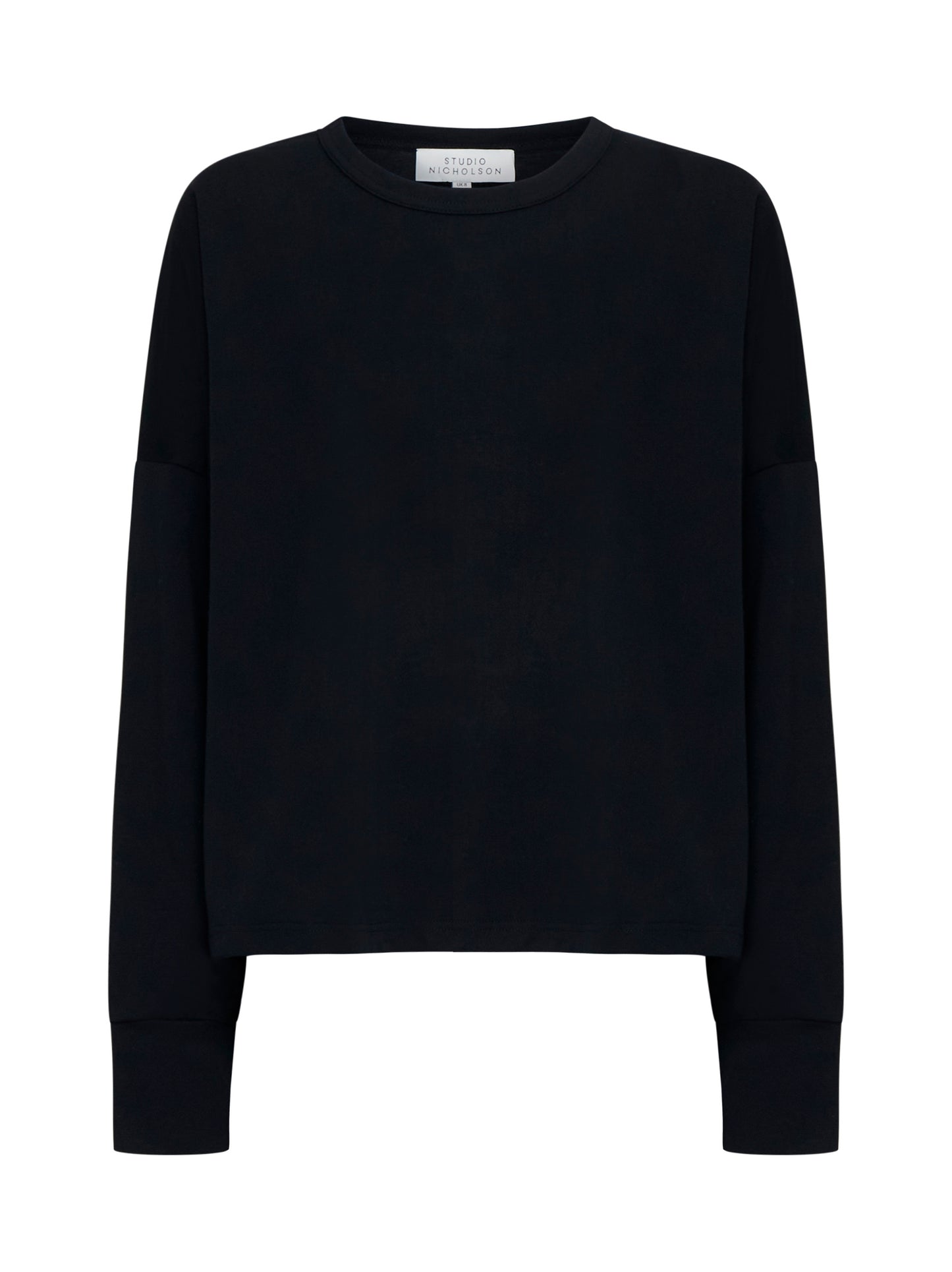 Long-sleeve jersey sweater