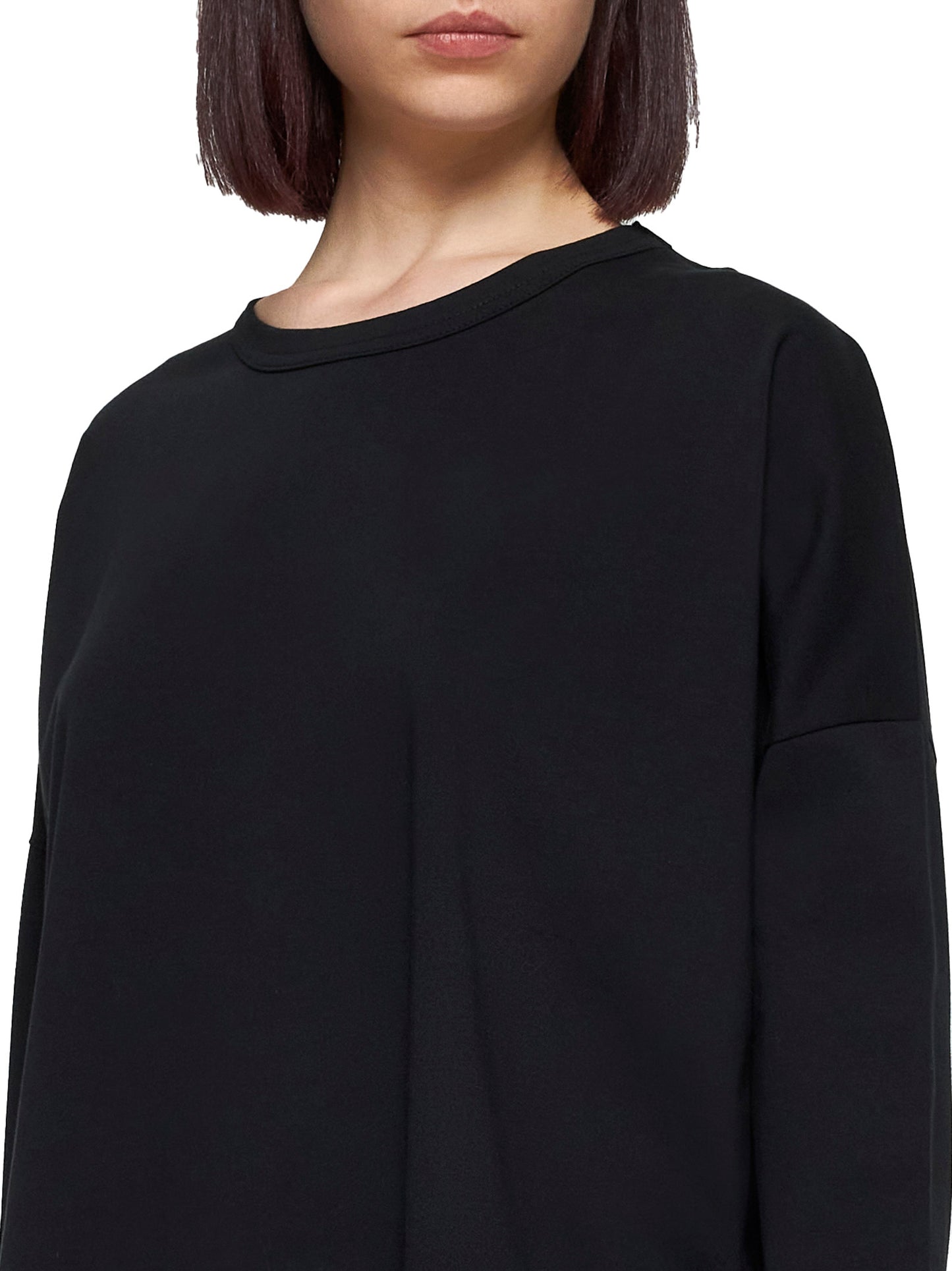 Long-sleeve jersey sweater