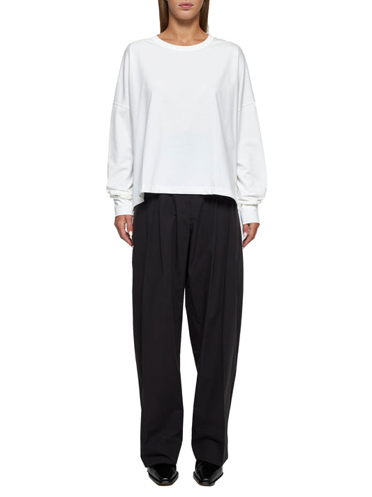 Long-sleeve jersey sweater