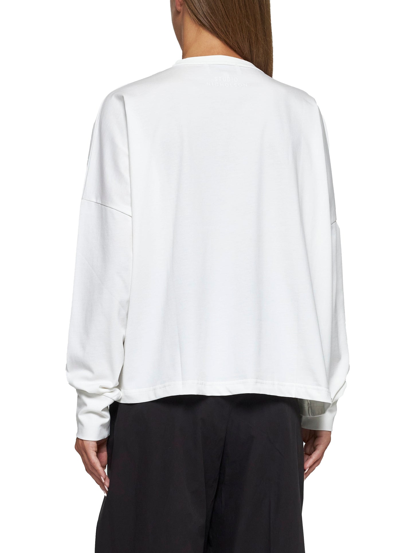 Long-sleeve jersey sweater
