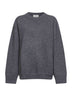 Grey double wool and cashmere Moray sweater