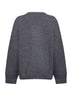 Grey double wool and cashmere Moray sweater
