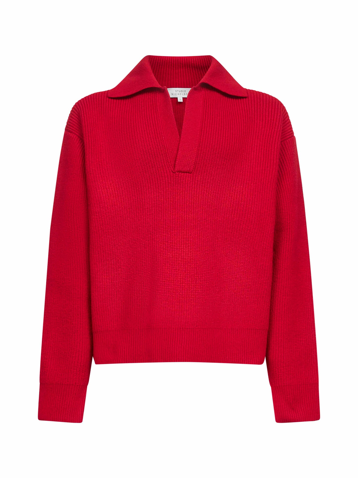 Maglia Nash in lana merino rossa