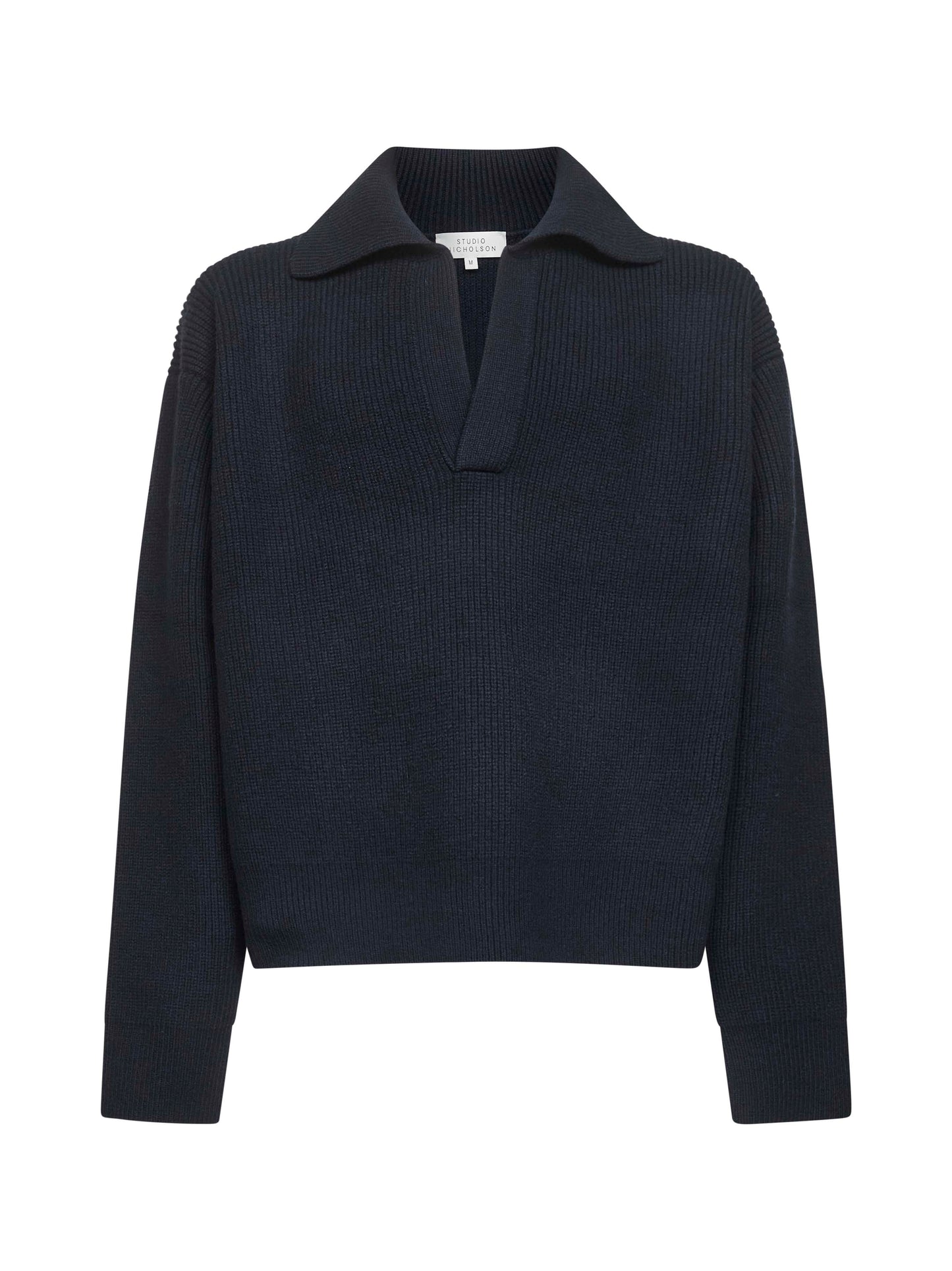Blue merino wool Nash sweater<BR/>