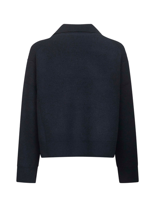 Blue merino wool Nash sweater<BR/>