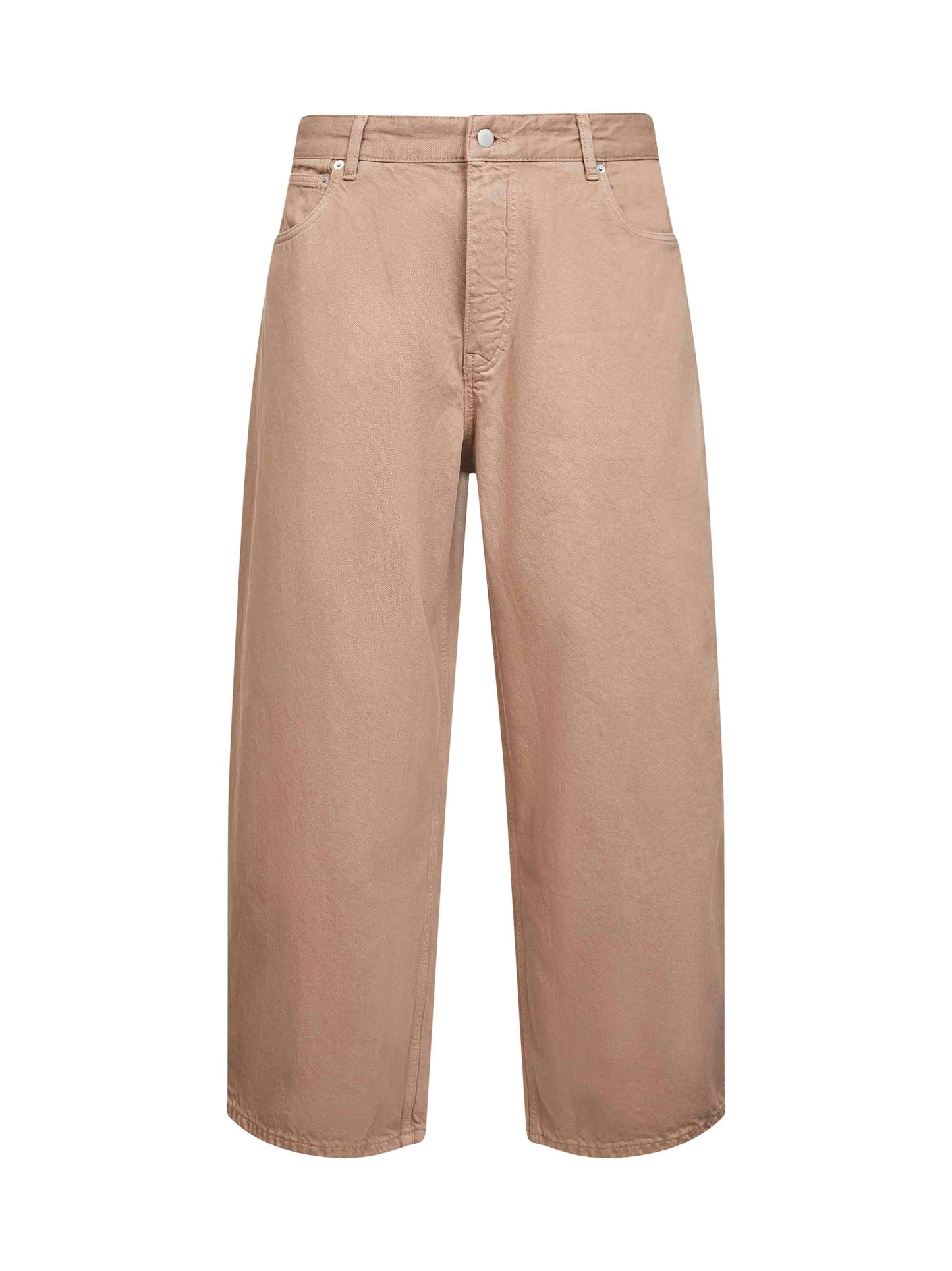 Beige garment-dyed denim Paolo jeans