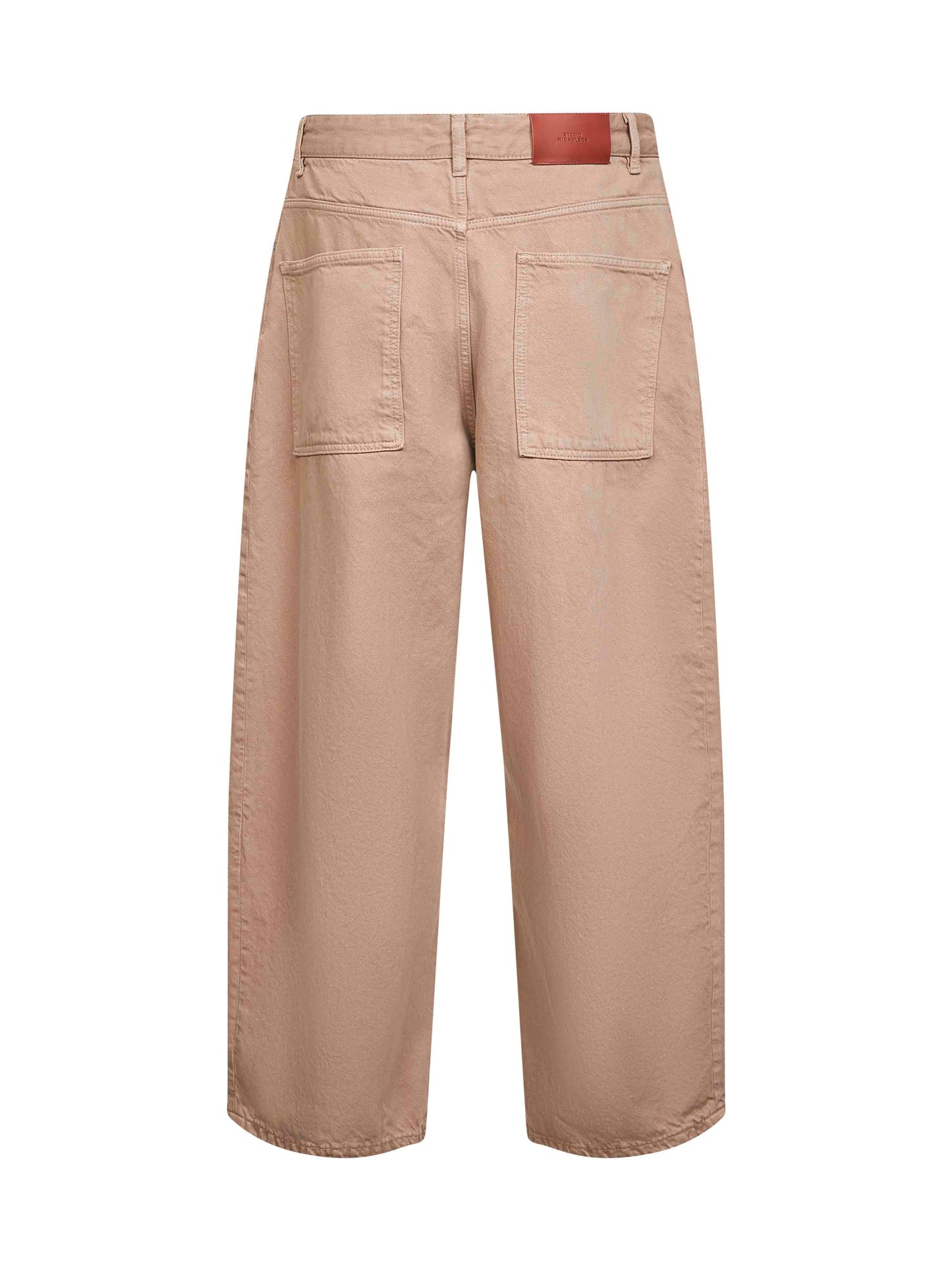 Beige garment-dyed denim Paolo jeans