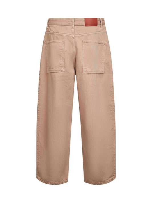 Beige garment-dyed denim Paolo jeans