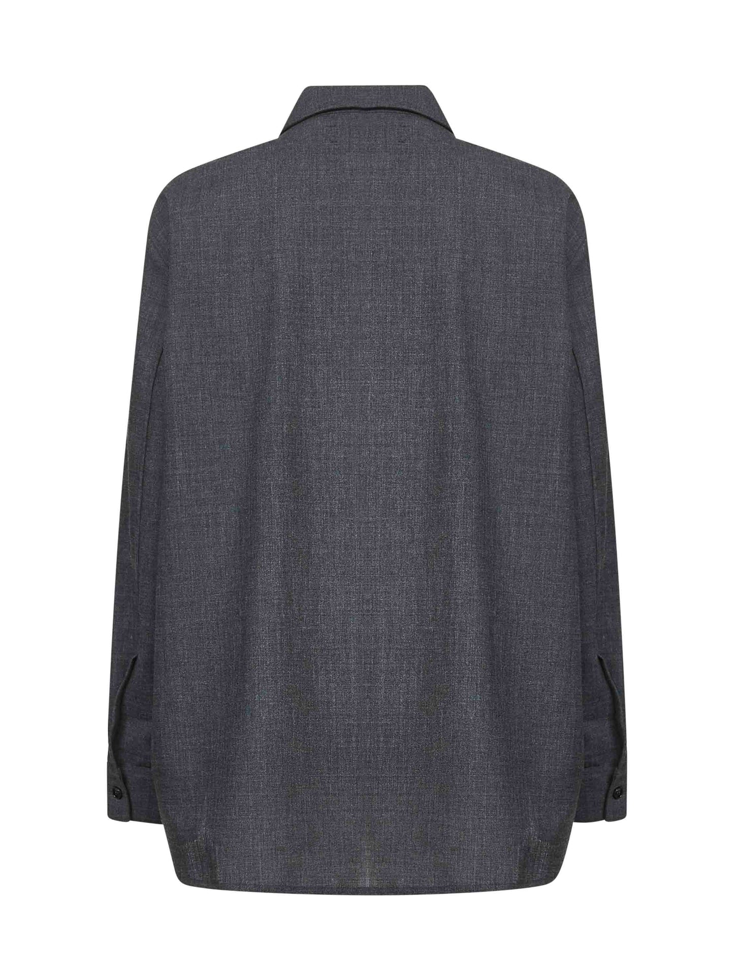 Camicia Pinole in lana grigio melange