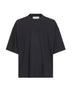 T-shirt Piu in jersey di cotone nero